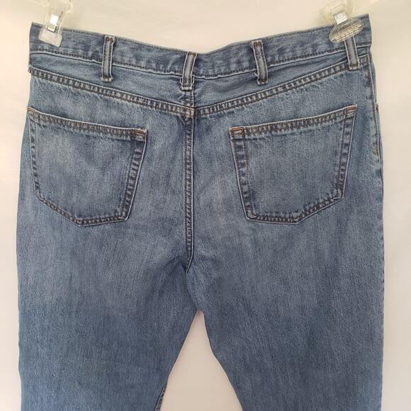 Lands' End Mens Jeans Size 36 Traditional Fit Denim Pants Straight Leg 5 Pocket - Picture 7 of 10